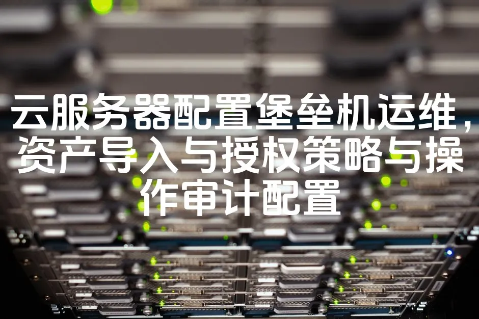 云服务器配置堡垒机运维，资产导入与授权策略与操作审计配置_欧站速维