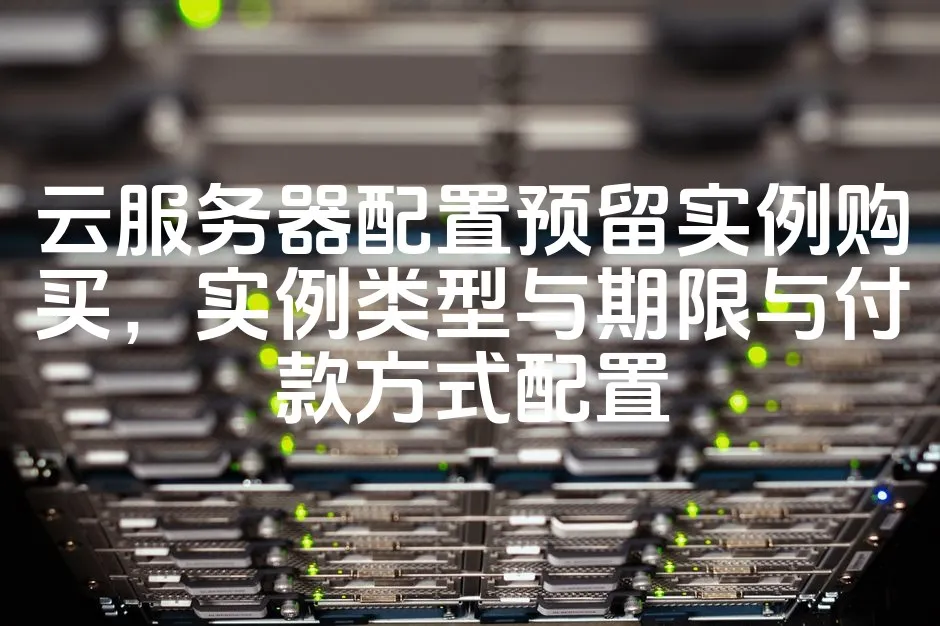 图片[1]_云服务器配置预留实例购买，实例类型与期限与付款方式配置_欧站速维