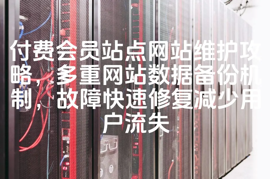 图片[1]_付费会员站点网站维护攻略，多重网站数据备份机制，故障快速修复减少用户流失_欧站速维