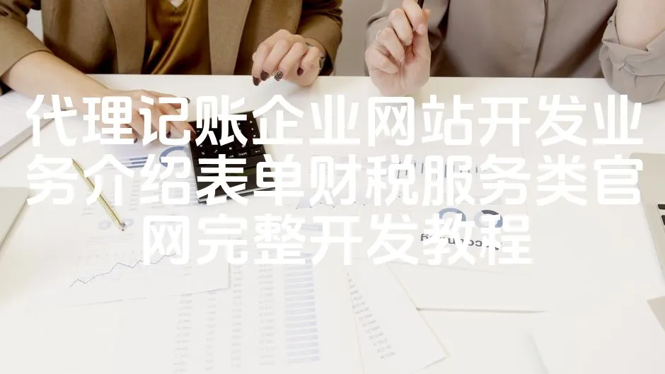 图片[1]_代理记账企业网站开发业务介绍表单财税服务类官网完整开发教程_欧站速维