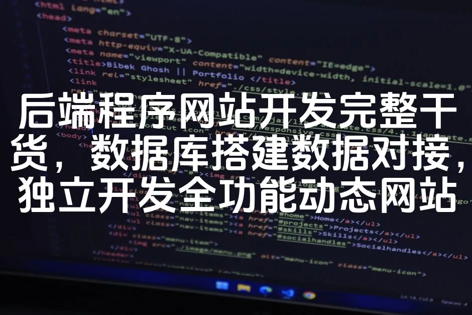 图片[1]_后端程序网站开发完整干货，数据库搭建数据对接，独立开发全功能动态网站_欧站速维