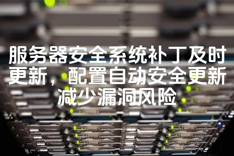 图片[1]_服务器安全系统补丁及时更新，配置自动安全更新减少漏洞风险_欧站速维
