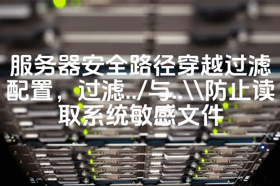 图片[1]_服务器安全路径穿越过滤配置，过滤../与..\防止读取系统敏感文件_欧站速维