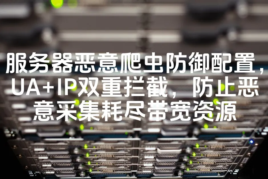 图片[1]_服务器恶意爬虫防御配置，UA+IP双重拦截，防止恶意采集耗尽带宽资源_欧站速维