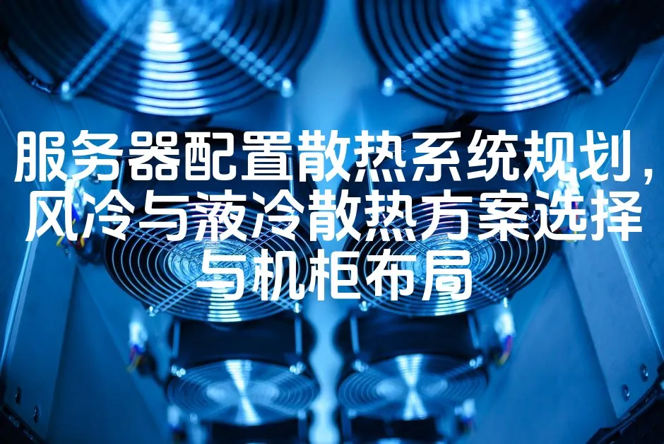 图片[1]_服务器配置散热系统规划，风冷与液冷散热方案选择与机柜布局_欧站速维