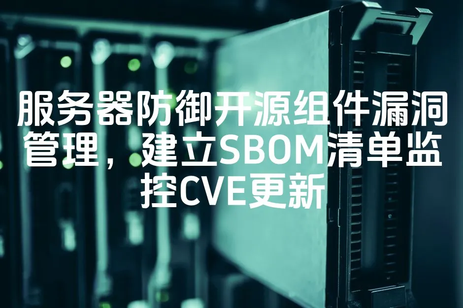 服务器防御开源组件漏洞管理，建立SBOM清单监控CVE更新_欧站速维