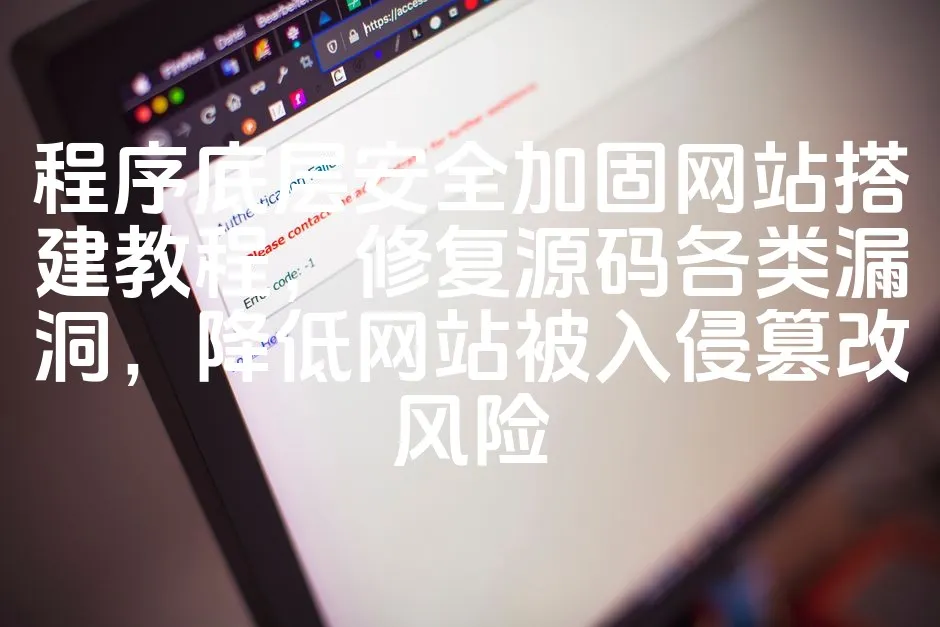 图片[1]_程序底层安全加固网站搭建教程，修复源码各类漏洞，降低网站被入侵篡改风险_欧站速维