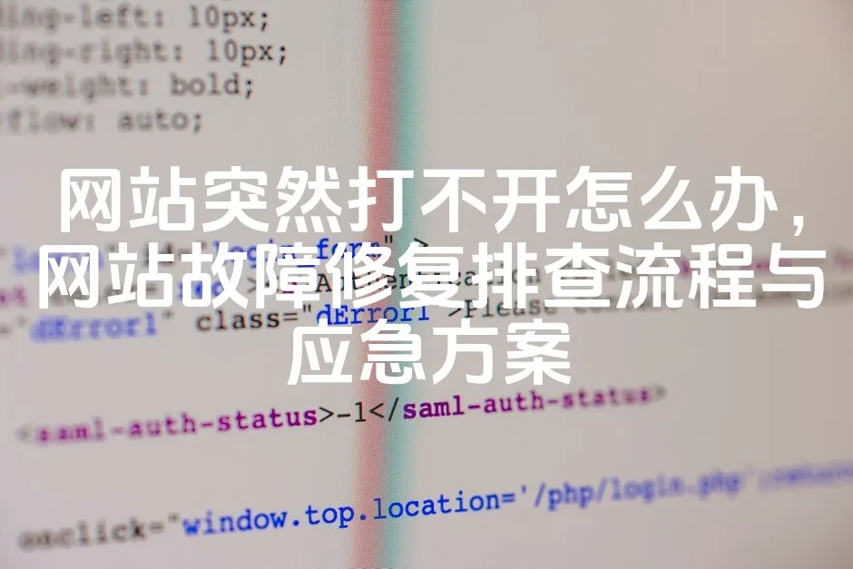 图片[1]_网站突然打不开怎么办，网站故障修复排查流程与应急方案_欧站速维