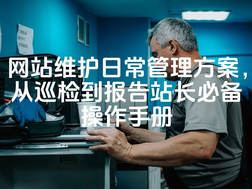 图片[1]_网站维护日常管理方案，从巡检到报告站长必备操作手册_欧站速维