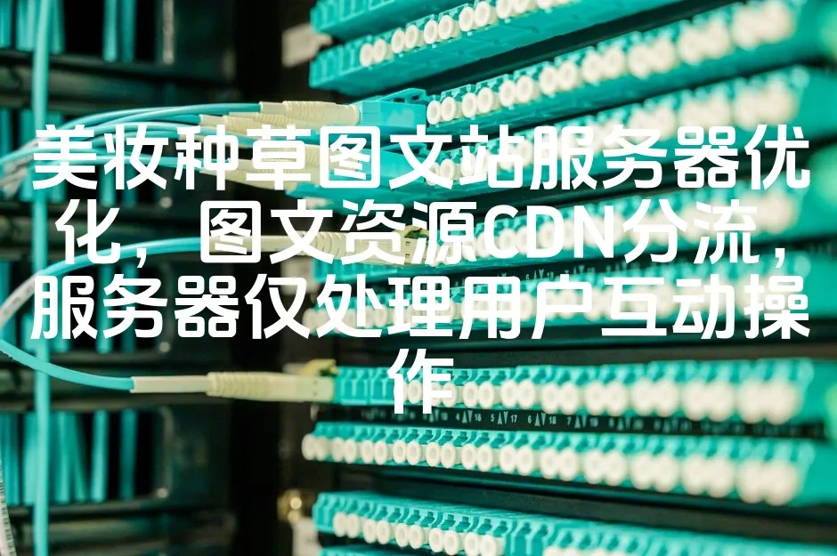 图片[1]_美妆种草图文站服务器优化，图文资源CDN分流，服务器仅处理用户互动操作_欧站速维