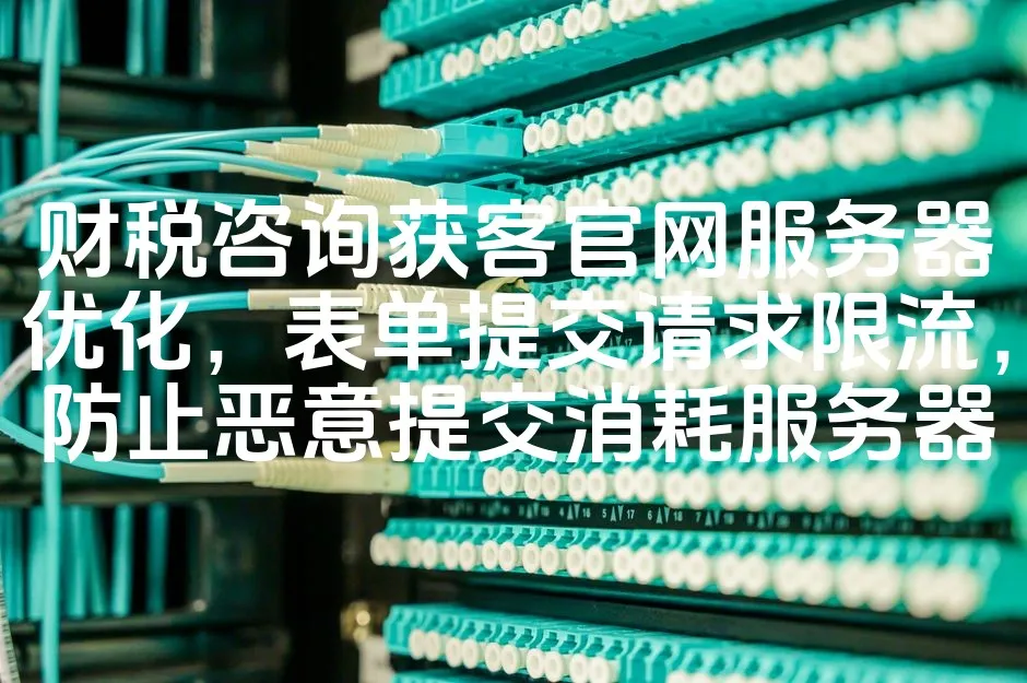 图片[1]_财税咨询获客官网服务器优化，表单提交请求限流，防止恶意提交消耗服务器_欧站速维
