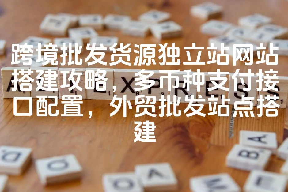 图片[1]_跨境批发货源独立站网站搭建攻略，多币种支付接口配置，外贸批发站点搭建_欧站速维