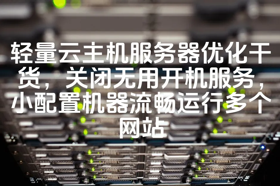 图片[1]_轻量云主机服务器优化干货，关闭无用开机服务，小配置机器流畅运行多个网站_欧站速维