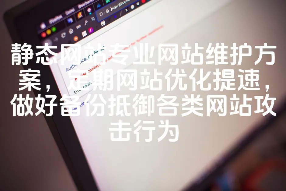 图片[1]_静态网站专业网站维护方案，定期网站优化提速，做好备份抵御各类网站攻击行为_欧站速维