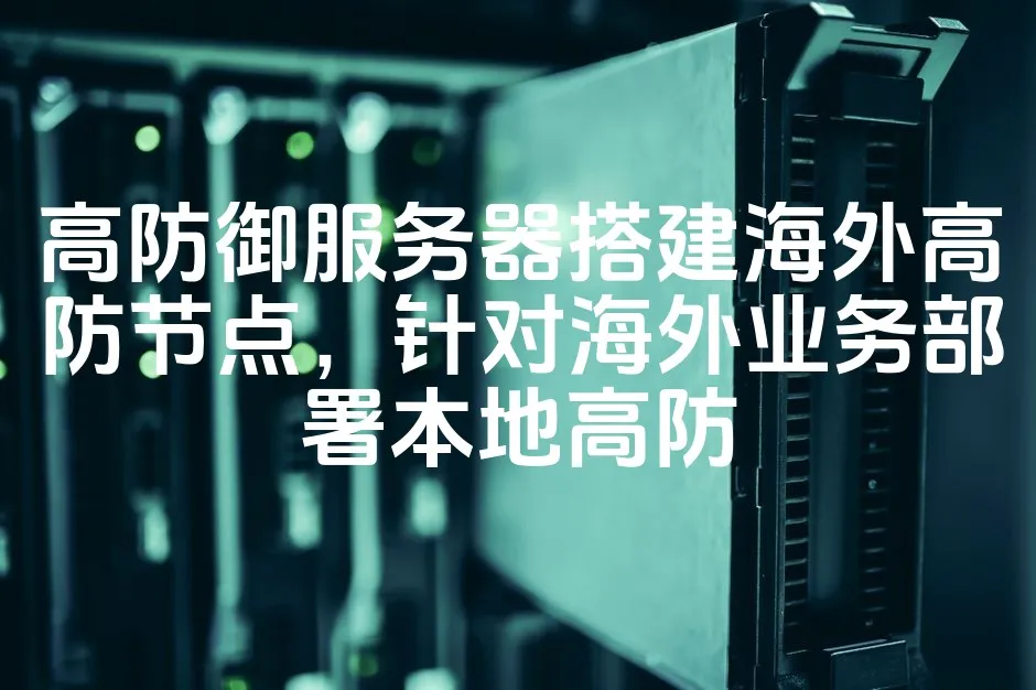 图片[1]_高防御服务器搭建海外高防节点，针对海外业务部署本地高防_欧站速维