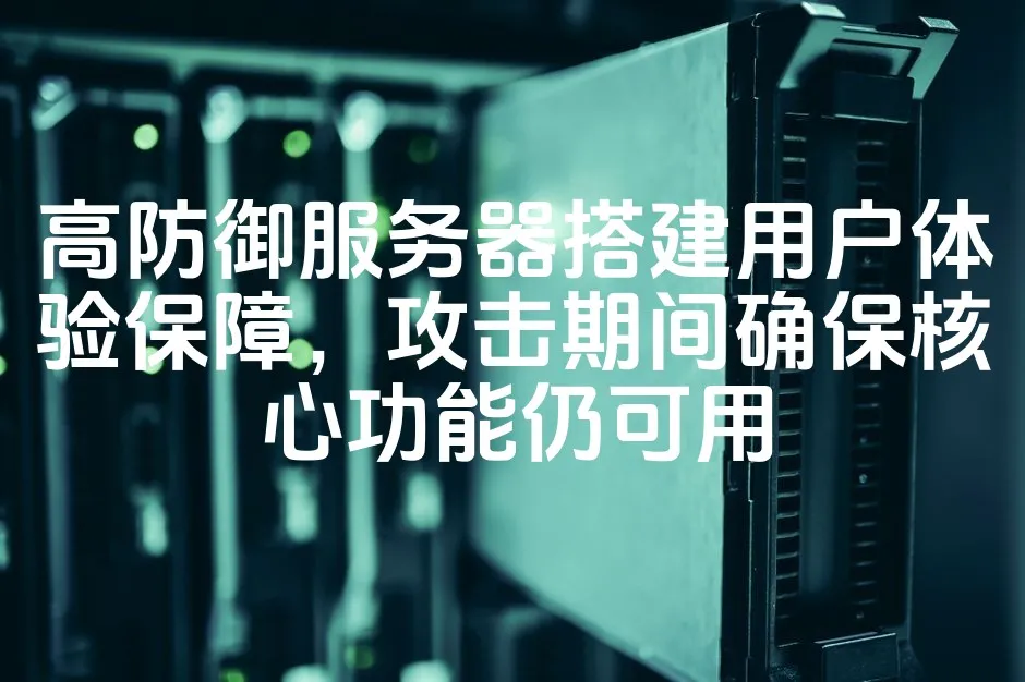图片[1]_高防御服务器搭建用户体验保障，攻击期间确保核心功能仍可用_欧站速维