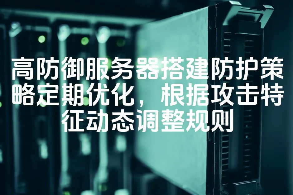 图片[1]_高防御服务器搭建防护策略定期优化，根据攻击特征动态调整规则_欧站速维