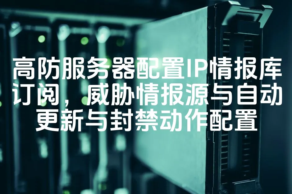 图片[1]_高防服务器配置IP情报库订阅，威胁情报源与自动更新与封禁动作配置_欧站速维
