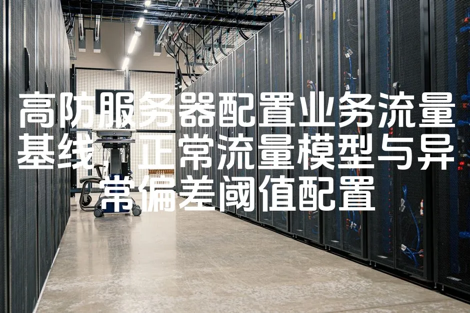 图片[1]_高防服务器配置业务流量基线，正常流量模型与异常偏差阈值配置_欧站速维