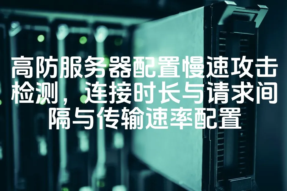 图片[1]_高防服务器配置慢速攻击检测，连接时长与请求间隔与传输速率配置_欧站速维
