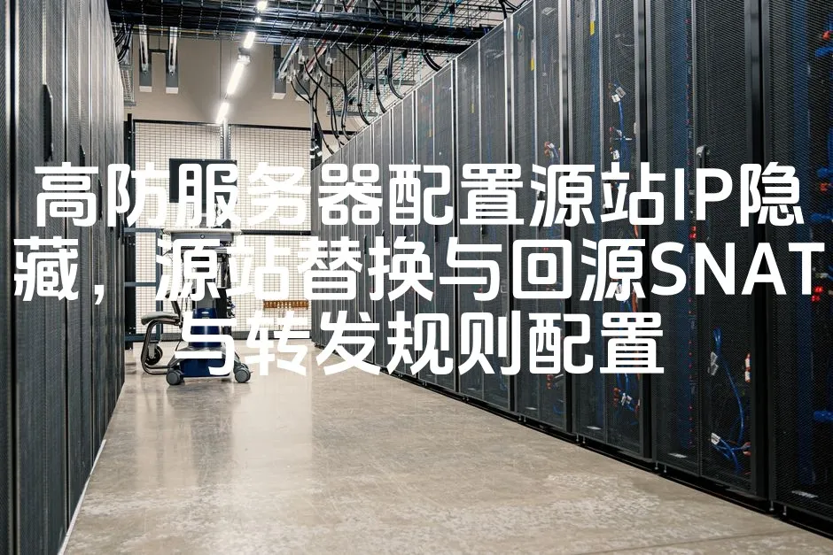 图片[1]_高防服务器配置源站IP隐藏，源站替换与回源SNAT与转发规则配置_欧站速维