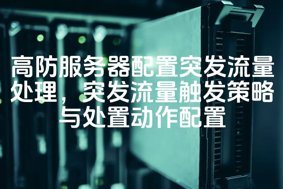 图片[1]_高防服务器配置突发流量处理，突发流量触发策略与处置动作配置_欧站速维