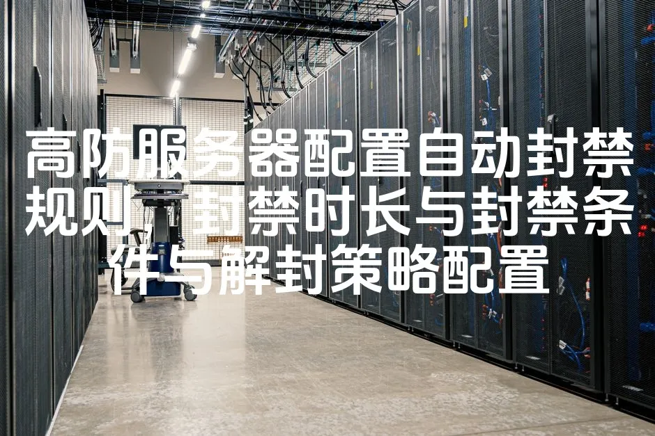 图片[1]_高防服务器配置自动封禁规则，封禁时长与封禁条件与解封策略配置_欧站速维