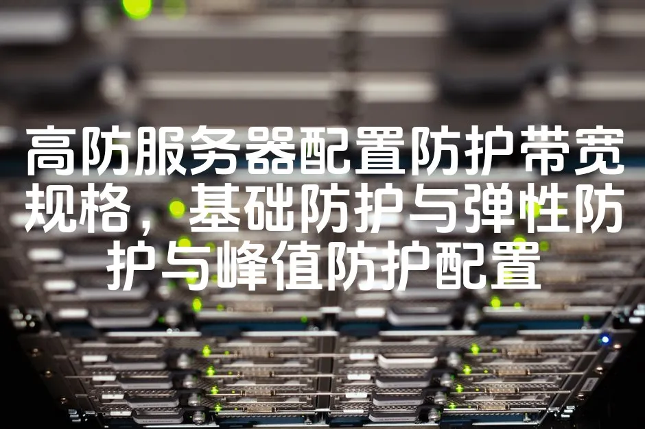 图片[1]_高防服务器配置防护带宽规格，基础防护与弹性防护与峰值防护配置_欧站速维