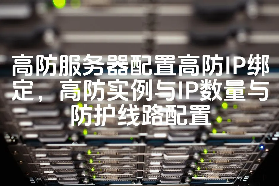 图片[1]_高防服务器配置高防IP绑定，高防实例与IP数量与防护线路配置_欧站速维