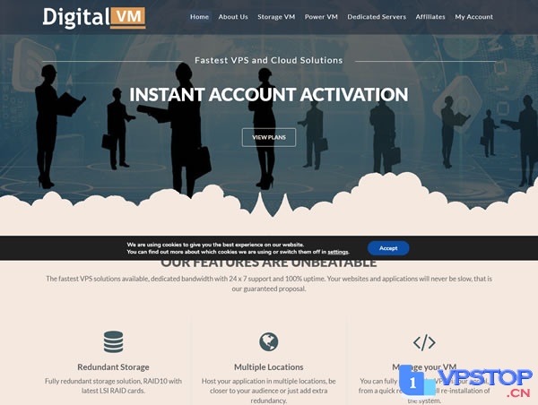 Digital-VM：全场VPS-5折，低至$2/月，10Gbps带宽，不限流量，日本/新加坡/美国/西班牙/丹麦/挪威/英国/荷兰_欧站速维